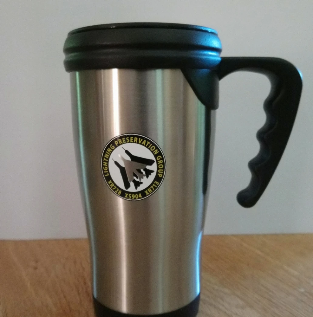 Original travel mug product photograph before AI-assisted image preparation
