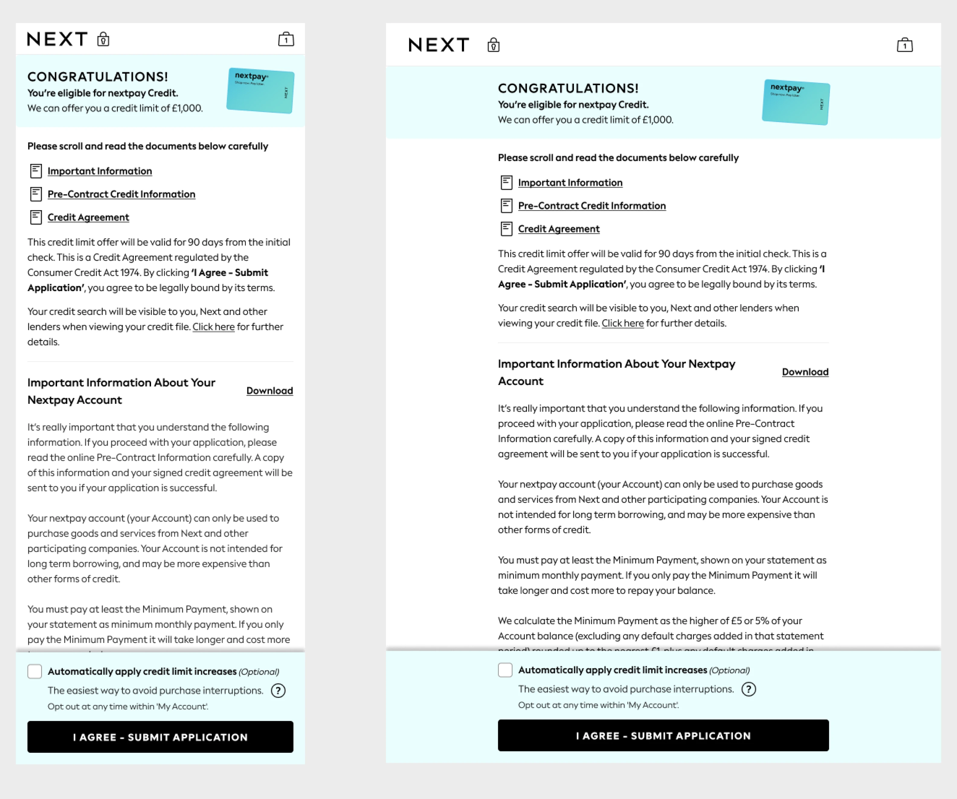 Stakeholder artefacts and screens