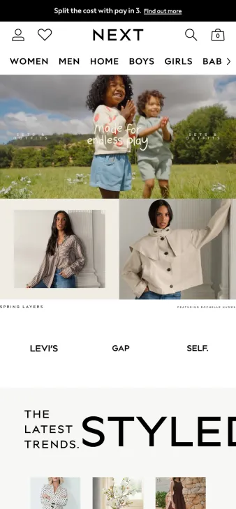 Next mobile storefront example