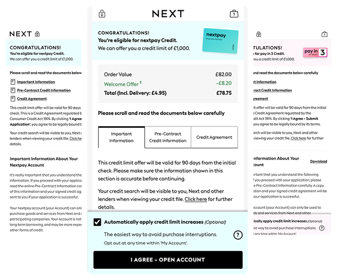 Credit sign up journey case study preview