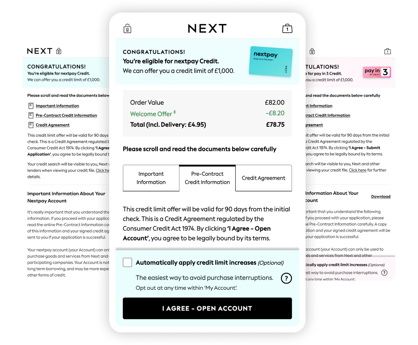 Credit sign up journey case study preview